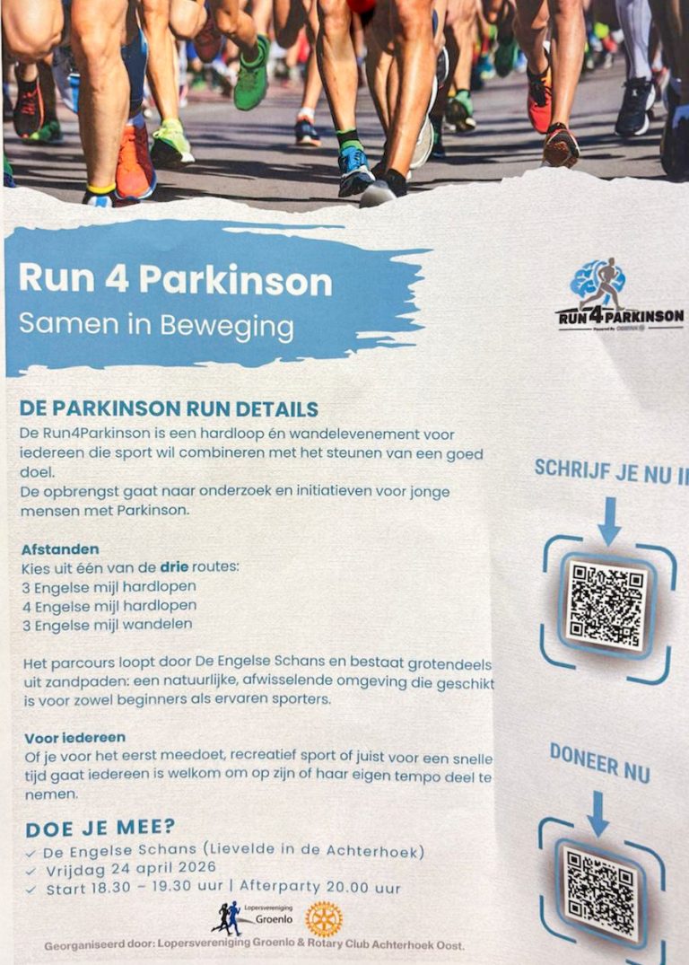 Run 4 Parkinson bij De Engelse Schans in Lievelde
