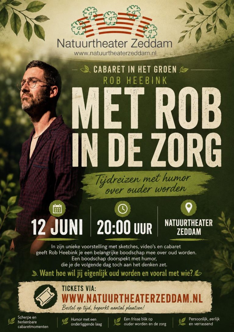 ZEDDAM — Humor en herkenning over ouder worden in Natuurtheater Zeddam