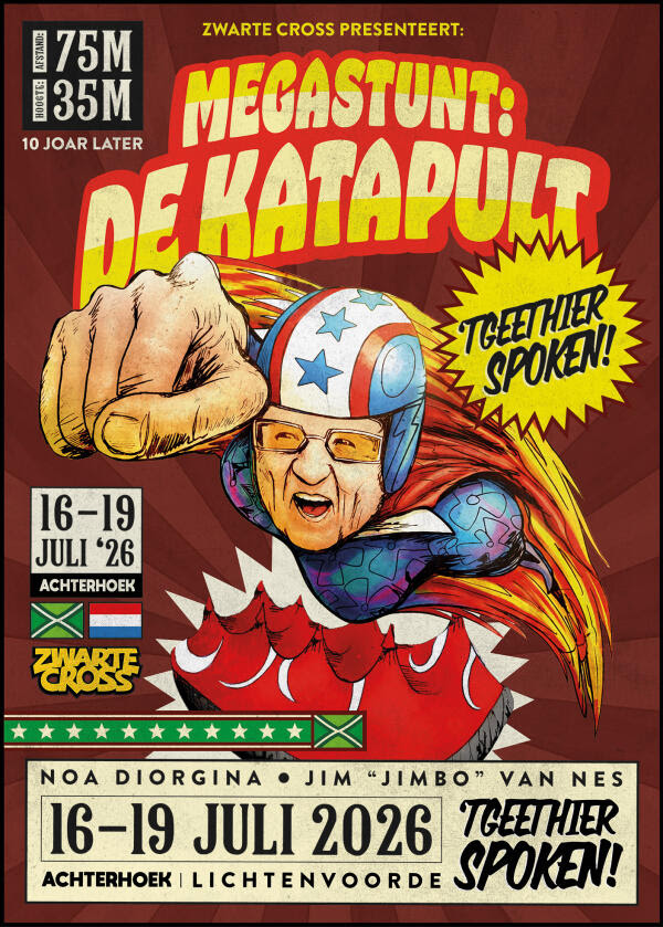 LICHTENVOORDE — Zwarte Cross kondigt spectaculaire katapultsprong over Megatent aan