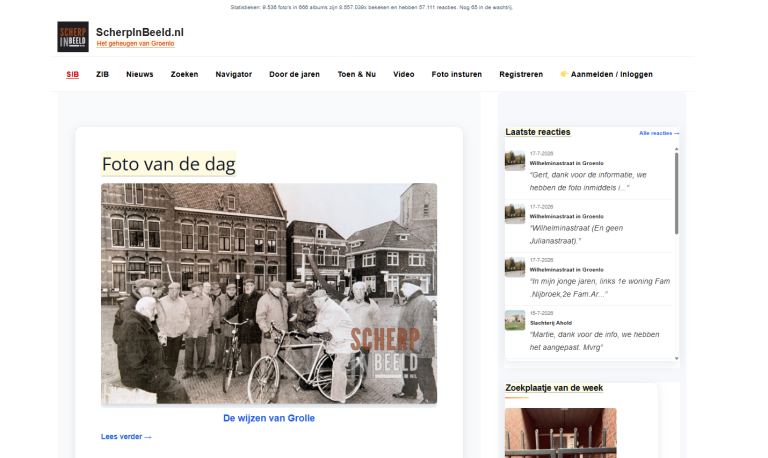 GROENLO — ScherpInBeeld viert 20-jarig bestaan met volledig vernieuwde website
