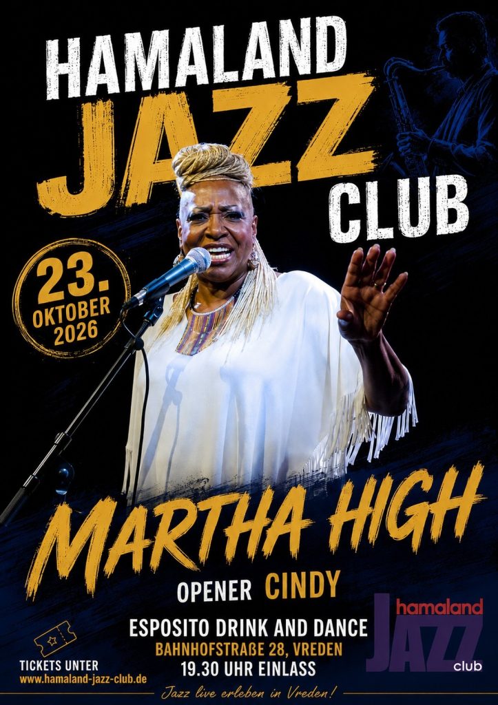 VREDEN (D) — Soul- en funkavond met Martha High en Cindy in Vreden