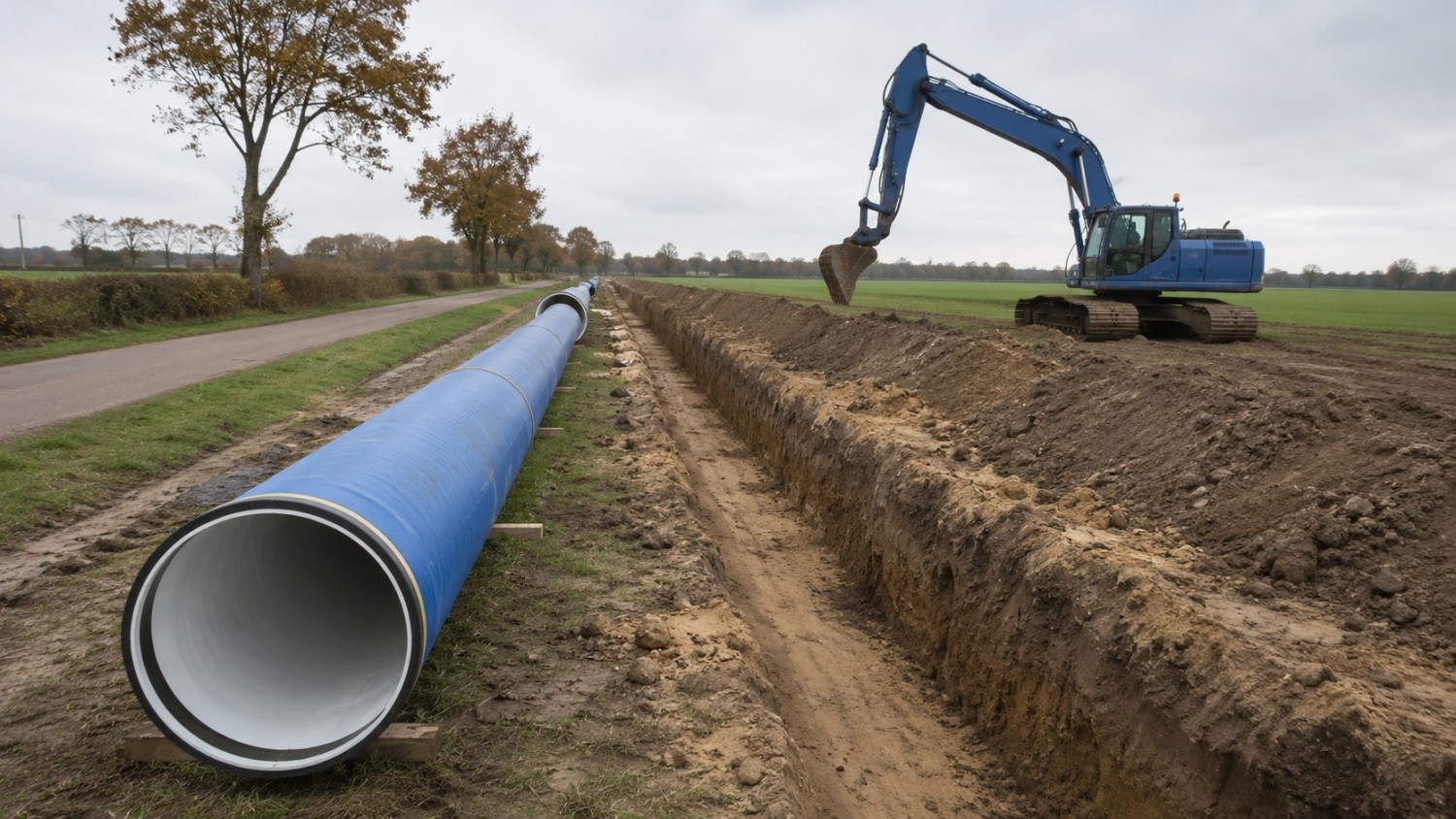 EIBERGEN — Aanleg nieuwe drinkwaterleiding naar Hengelo start in oktober