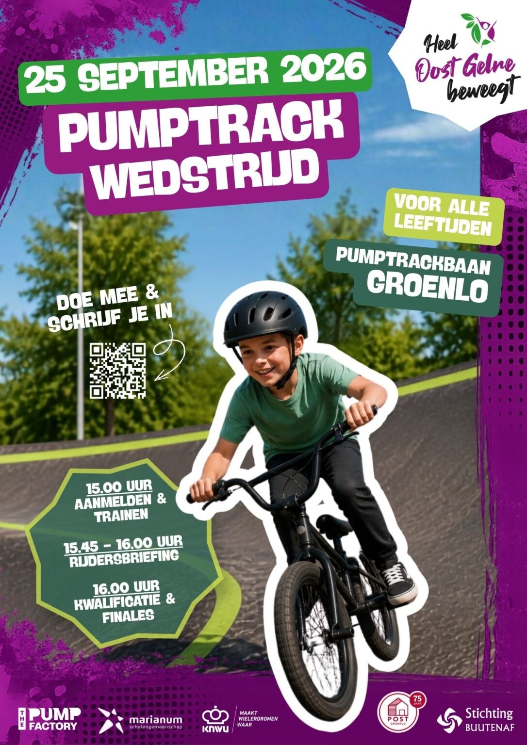 GROENLO — Pumptrackwedstrijd voor jong en oud in Groenlo