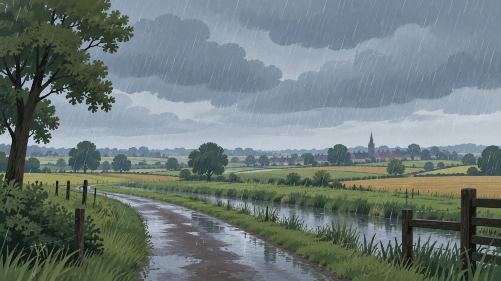Weer Achterhoek: Motregenachtig weer