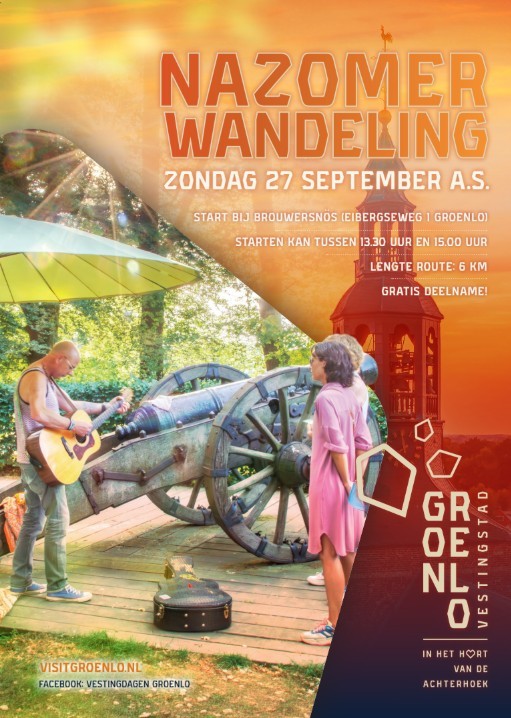 GROENLO — Groenlo organiseert nazomerwandeling met live muziek en geschiedenis