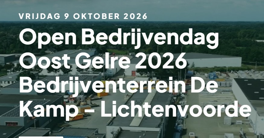 LICHTENVOORDE — Industrieterrein De Kamp Zuid in Lichtenvoorde opent deuren tijdens Open Bedrijvendag Oost Gelre