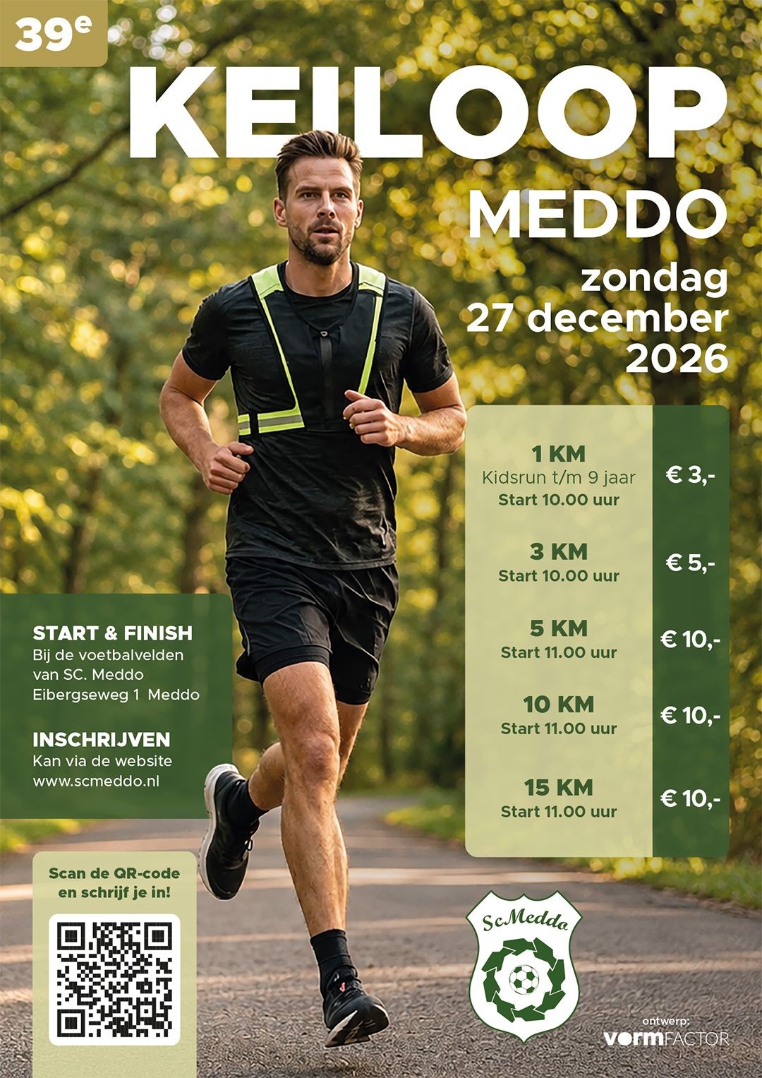 WINTERSWIJK-MEDDO — Keiloop Meddo keert terug op 27 december met vijf afstanden