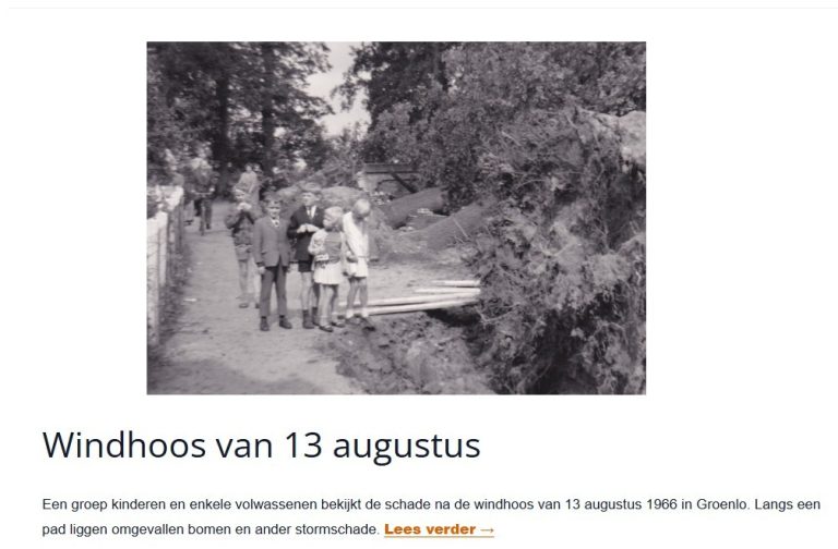 Zestig jaar na de windhoos: Groenlo keek naar een landschap vol omgevallen eiken