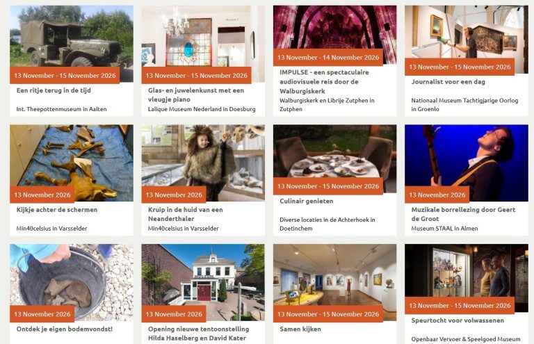 ACHTERHOEK — Museumweekend Achterhoek brengt cultuur naar Oost Gelre en omgeving