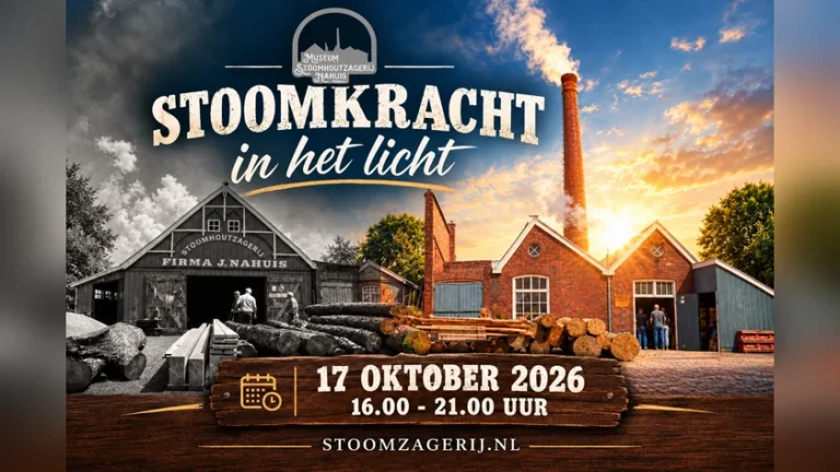 GROENLO — Groenlo maakt stoomhoutzagerij zichtbaar tijdens avondopening