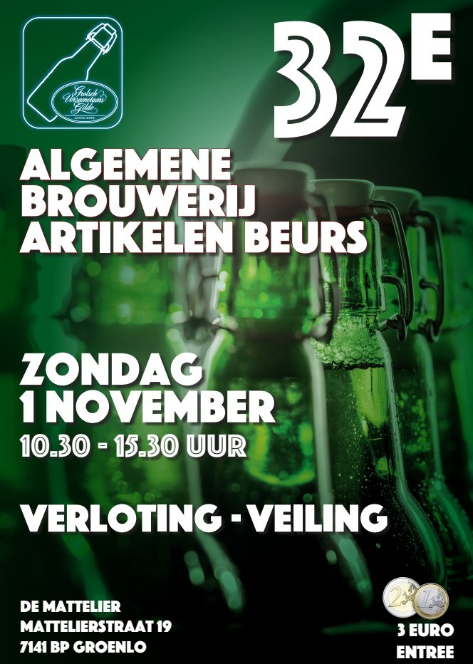 GROENLO — 32e Algemene Brouwerijartikelenbeurs in De Mattelier