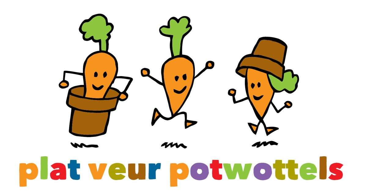 Logo Potwottels. Illustratie Herman Roozen